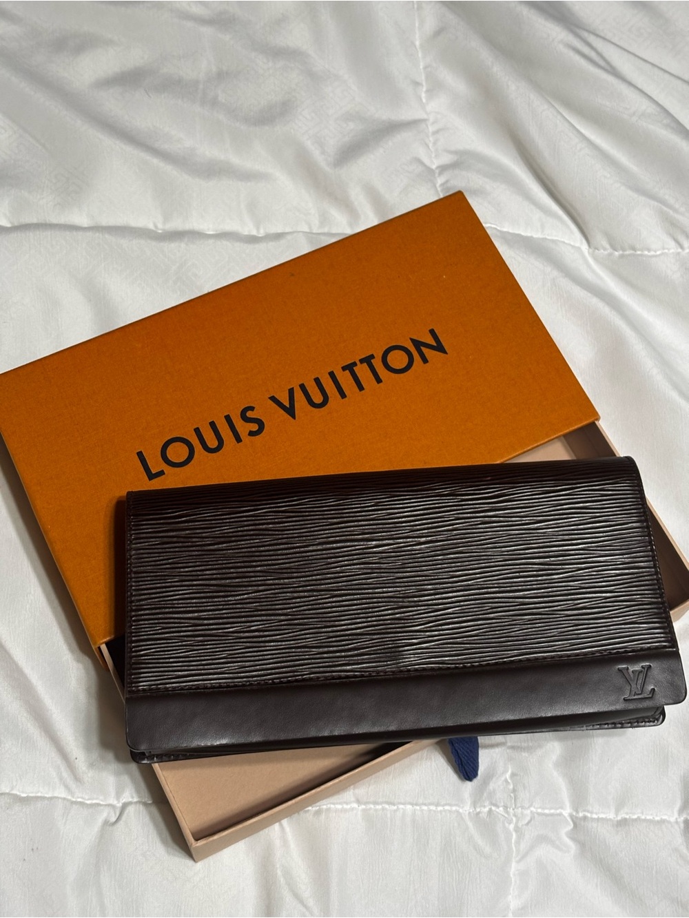 Louis Vuitton Brown Epi Leather Long Wallet